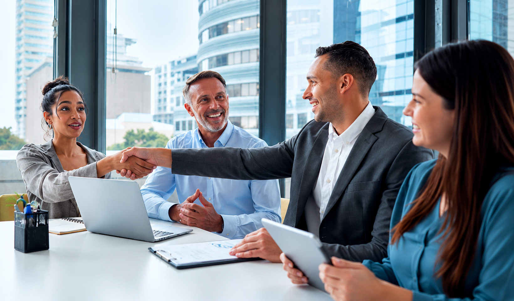 Orane consultants reviewing a migration plan