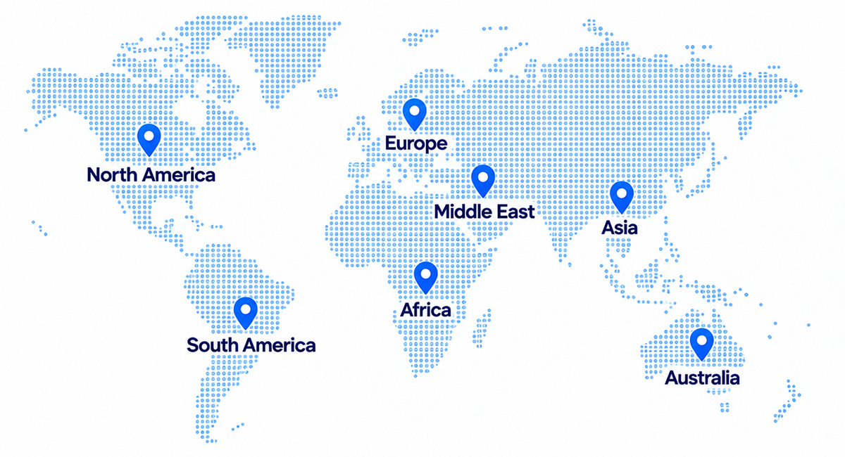 Global presence map