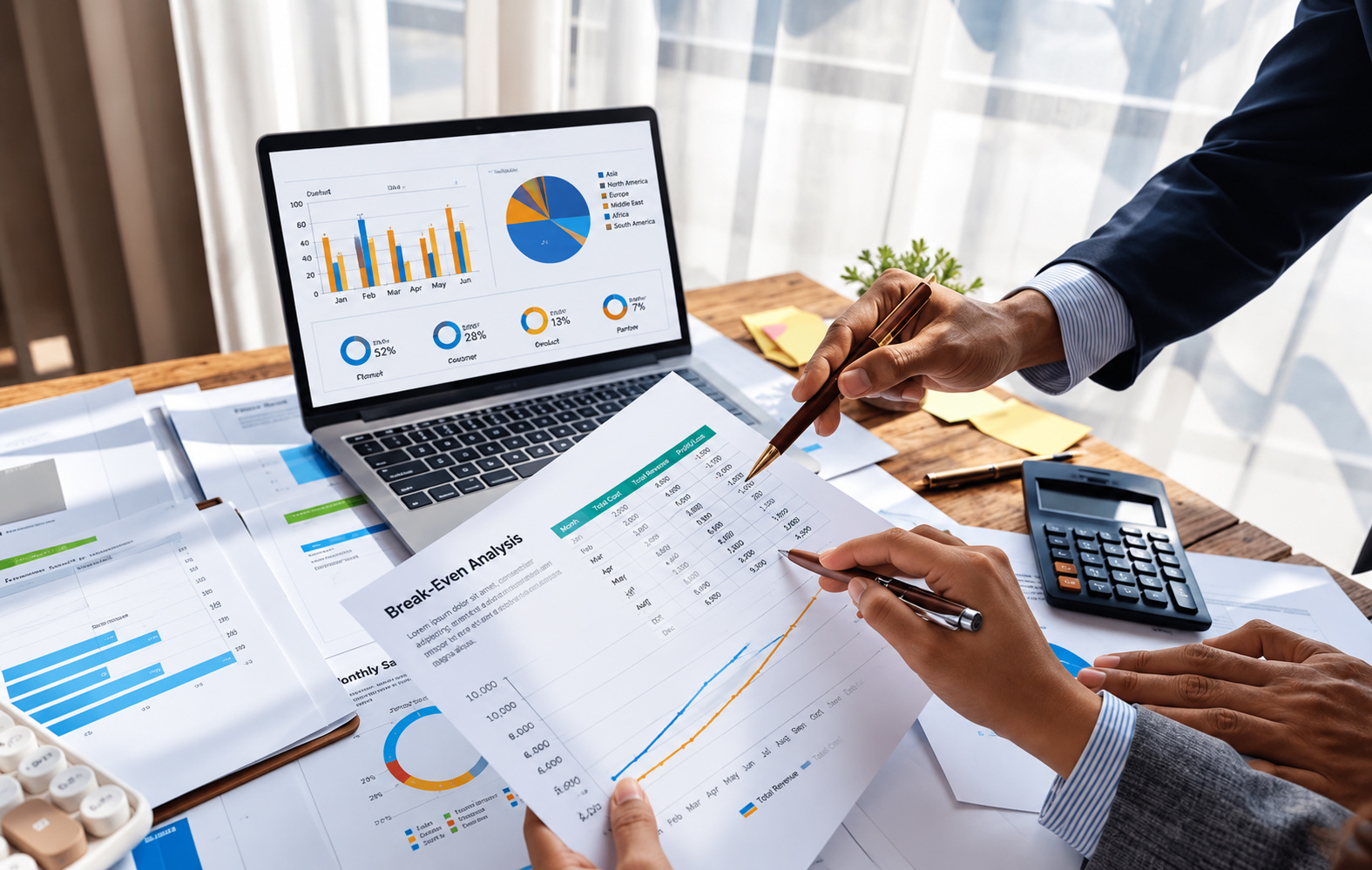 Revenue analysis across business dimensions